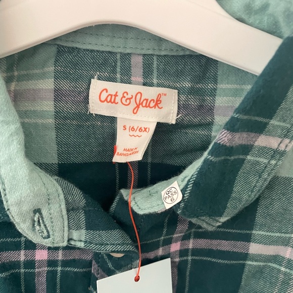 Cat & Jack Girls Flannel - Picture 3 of 3